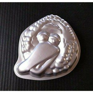 Wilton Cake Pan Big Bird Face Sesame Street 7" Small Vintage Baking Mold